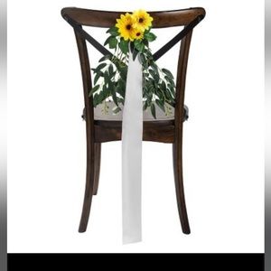 2 pcs Sunflower chair decoration